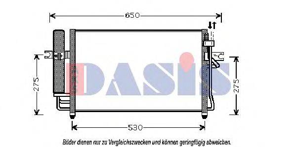 AKS DASIS 08283015 Конденсатор, кондиціонер