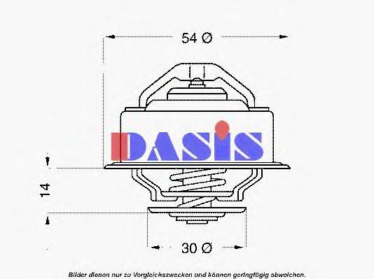 AKS DASIS 408992D Термостат, охолоджуюча рідина