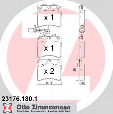 DEX 2166.2 Комплект гальмівних колодок, дискове гальмо