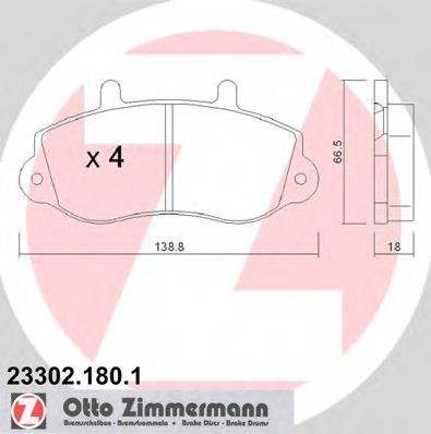 DEX 2273.0 Комплект гальмівних колодок, дискове гальмо