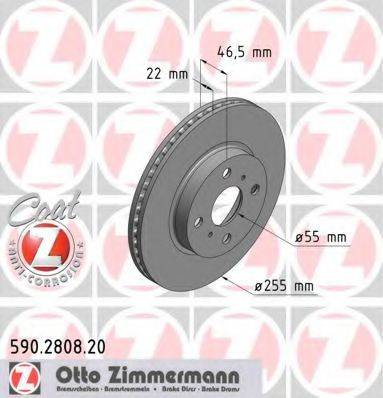 ZIMMERMANN 590280852 гальмівний диск