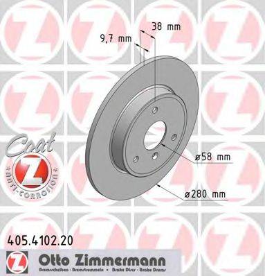 ZIMMERMANN 405410220 гальмівний диск