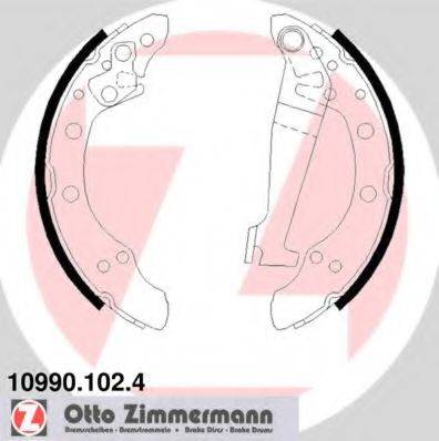 ZIMMERMANN 109901024 Комплект гальмівних колодок