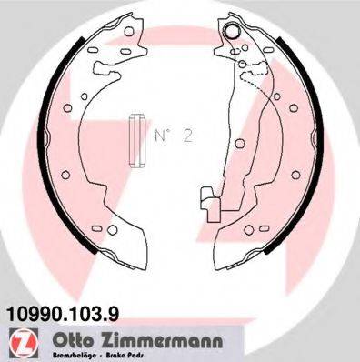ZIMMERMANN 109901039 Комплект гальмівних колодок