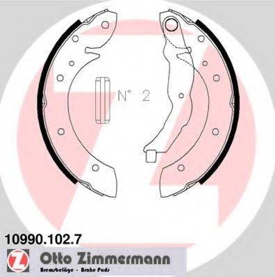 ZIMMERMANN 109901027 Комплект гальмівних колодок