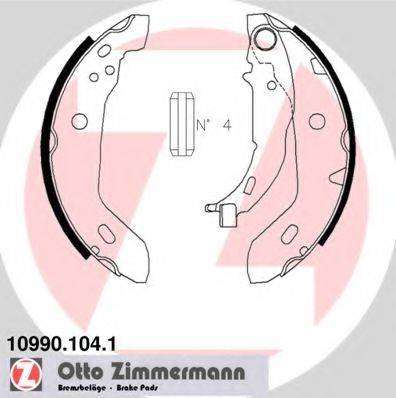 ZIMMERMANN 109901041 Комплект гальмівних колодок