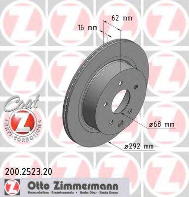 ZIMMERMANN 200252352 гальмівний диск