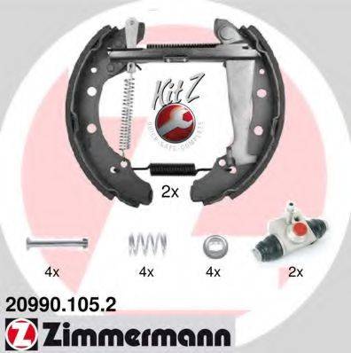 ZIMMERMANN 209901052 Комплект гальмівних колодок