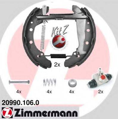 ZIMMERMANN 209901060 Комплект гальмівних колодок