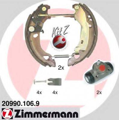 ZIMMERMANN 209901069 Комплект гальмівних колодок