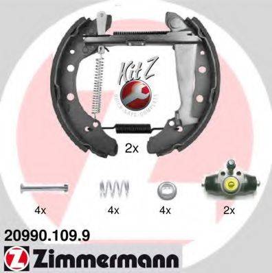 ZIMMERMANN 209901099 Комплект гальмівних колодок