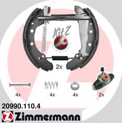 ZIMMERMANN 209901104 Комплект гальмівних колодок