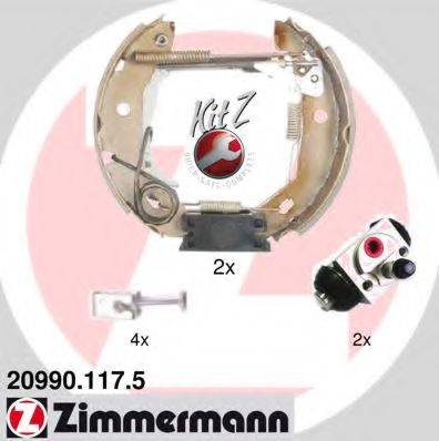 ZIMMERMANN 209901175 Комплект гальмівних колодок