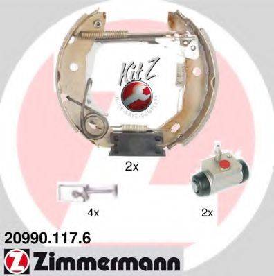 ZIMMERMANN 209901176 Комплект гальмівних колодок