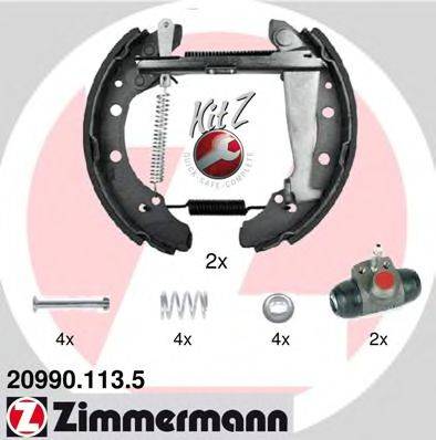 ZIMMERMANN 209901135 Комплект гальмівних колодок