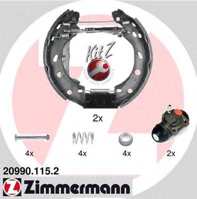 ZIMMERMANN 209901152 Комплект гальмівних колодок