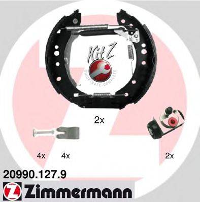 ZIMMERMANN 209901279 Комплект гальмівних колодок