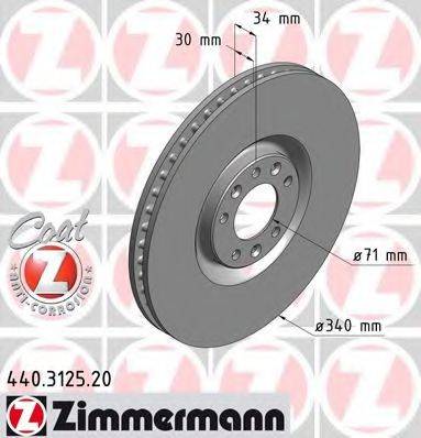 ZIMMERMANN 440312552 гальмівний диск