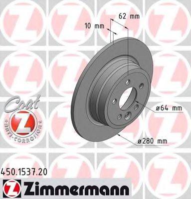 ZIMMERMANN 450153720 гальмівний диск