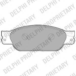 DELPHI 23470 Комплект гальмівних колодок, дискове гальмо