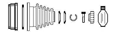 FARCOM 134330 Шарнірний комплект, приводний вал