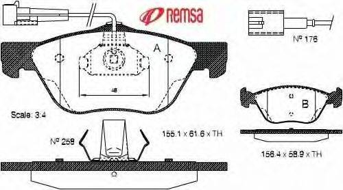 METZGER 21637 Комплект гальмівних колодок, дискове гальмо