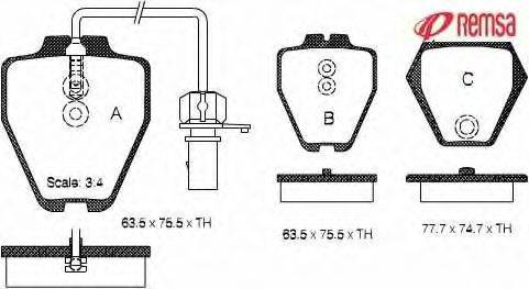 OPTIMAL 10436 Комплект гальмівних колодок, дискове гальмо