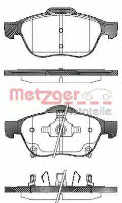 METZGER 23996 Комплект гальмівних колодок, дискове гальмо