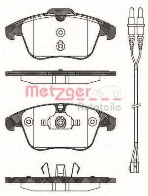 METZGER 24084 Комплект гальмівних колодок, дискове гальмо