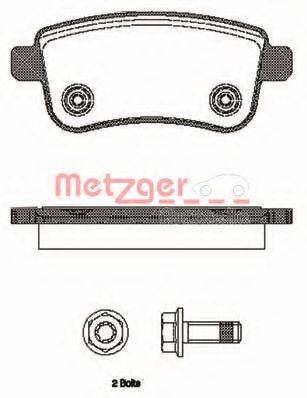 METZGER 138700 Комплект гальмівних колодок, дискове гальмо