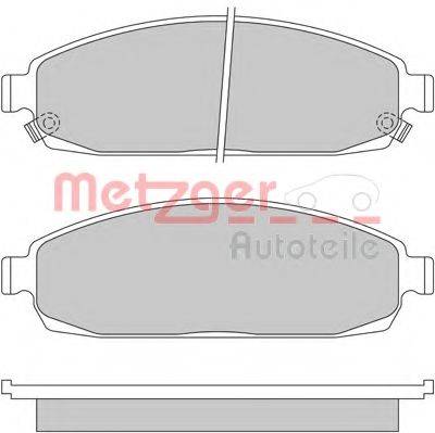 METZGER 24251 Комплект гальмівних колодок, дискове гальмо
