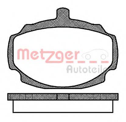METZGER 20037 Комплект гальмівних колодок, дискове гальмо