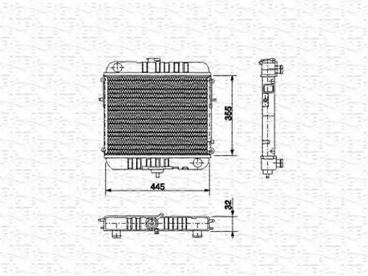 KAGER 31-3023 Радіатор, охолодження двигуна
