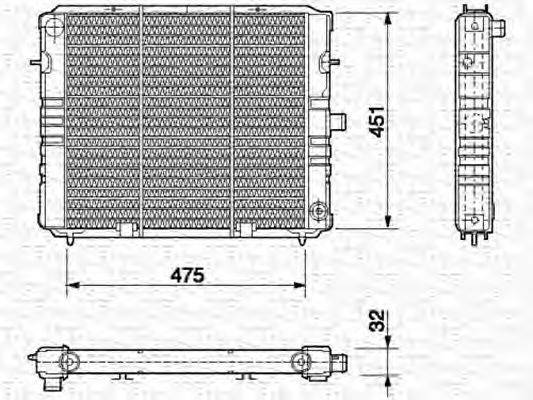 KAGER 31-3034 Радіатор, охолодження двигуна